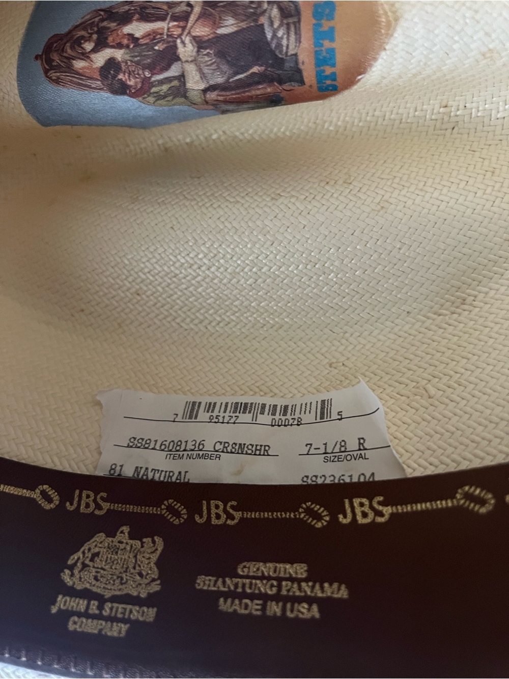 Stetson straw hat - Picture 6 of 6